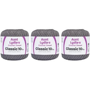 Aunt Lydia Classic Stone Crochet - 3 Pack of 300y/274m - Cotton - Gauge 10 - Crochet in Saudi Arabia