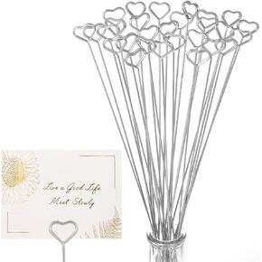 30PCS حامل بطاقة الأزهار ، حامل بطاقة الأسلاك للمكان لحفل زفاف صورة مقطع صورة ، حامل اسم رقم اسم العدد ، حامل مذكرة لترتيب الزهور ، حفل زفاف ، دش الطفل ، الحفلات ، الزخارف (الذهب ، جولة) in Kuwait