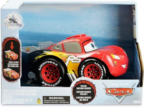 ديزني بيكسار Lightning McQueen Push & Go Talking مركبة - سيارات in Kuwait