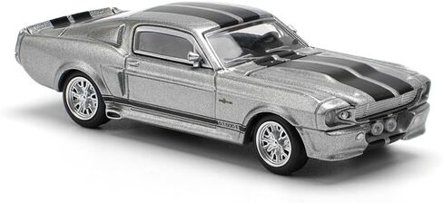 DIECAST MODEL CAR CAR متوافق مع سباق البوب ​​1:64 1967 Shelby Mustang GT500 Gray/Black Limited Edition PR640195 in Kuwait