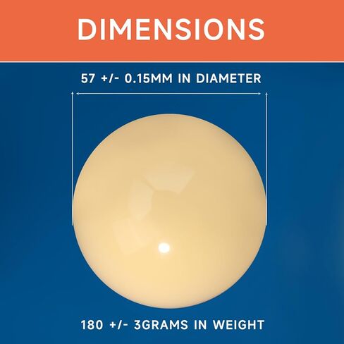 GSE 2-1/4" Regulation Size Magnetic Pool Cue Ball. Standard Billiard Coin-Operated Cue Ball for Coin Operated Billiard Pool Tables (1-Pack/16-Pack) in Kuwait