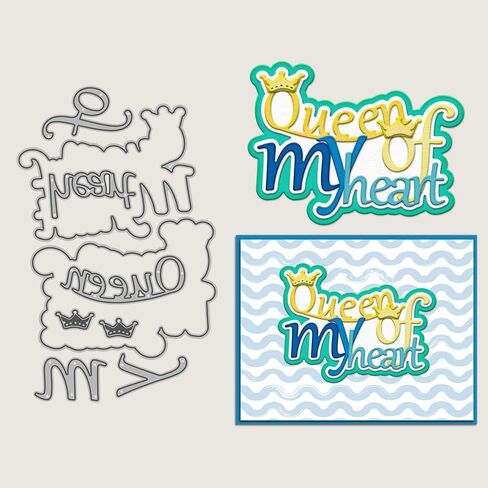 ظل الكلمات الإنجليز Merry and Bright Die Cuts DIY يموت القطع المعدنية لتصنيع البطاقات المصنوعة يدويًا من الإستنسل المهرجانات القالب الورق الحرف الورقية in Saudi Arabia