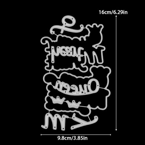 ظل الكلمات الإنجليز Merry and Bright Die Cuts DIY يموت القطع المعدنية لتصنيع البطاقات المصنوعة يدويًا من الإستنسل المهرجانات القالب الورق الحرف الورقية in Saudi Arabia