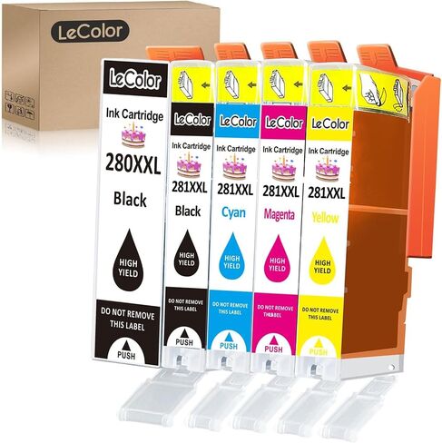 280xxl 281xxl 280 281 استبدال خرطوشة الحبر المتوافقة مع حبر Canon 280 و 281 ، استخدم Pixma TS702 TR8620A TR7520 TR8520 TR8500 TR8600 TS6120 TS6220 TS9120 in Saudi Arabia