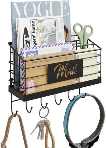 مُثبّت جدار منظم البريد ، حامل البريد ، خلف البريد للمكتب ، سلة بريد سطح المكتب ، كونترتوب منظم البريد ، سلة بريد معلقة مع حامل المفتاح لمجلد ورق الملف in Saudi Arabia