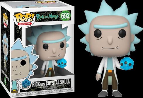 Funko Pop! Animation: Rick and Morty - Rick with Crystal Skull, Multicolor in Saudi Arabia