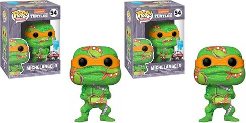 Funko 57929 POP! سلسلة الفن: TMNT 2 - Michelangelo Vinyl Figure #54 (Fun57929) in Saudi Arabia
