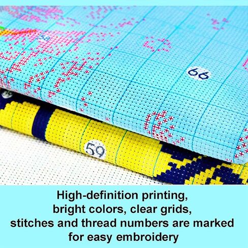 مجموعات Foxnyart مختومة Cross Stitch مجموعة كاملة من مجموعات بداية الإبرة التطريز للمبتدئين البالغين 11CT أنماط التطريز الفنية الحرف الإبرة DIY KIT-SHEPHERD تحت شجرة يسوع 16 × 20 بوصة in Kuwait