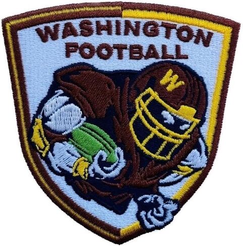 Washington Football Rugby Fans' Favorite Team Logo and Heart Iron On Sew On High-End Embroidered Patch in Saudi Arabia