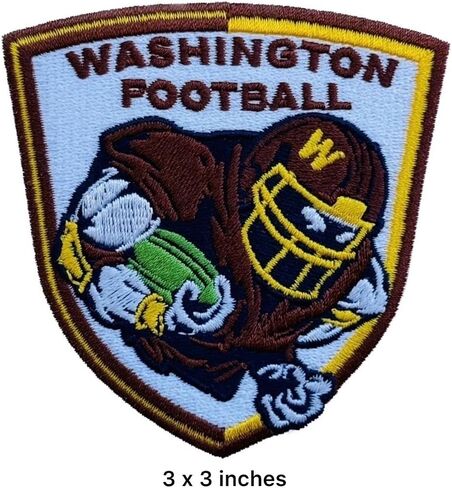 Washington Football Rugby Fans' Favorite Team Logo and Heart Iron On Sew On High-End Embroidered Patch in Saudi Arabia