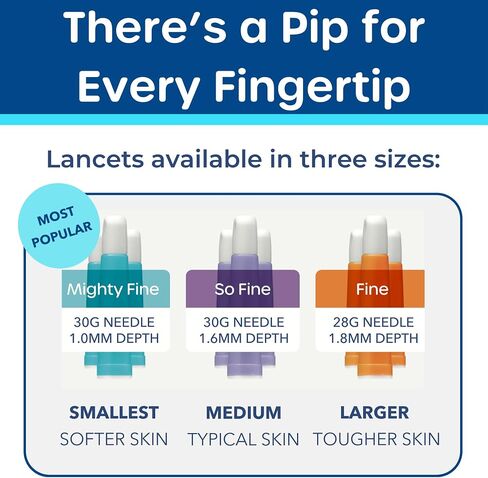 Pip Blood Glucose Monitor Travel Kit, 100 Glucometer Strips, 100 Lancets, 1 Blood Sugar Monitor, Blood Sugar Test Kit with Control Solution, Diabetes Travel Testing Kit, Pre-loaded Lancets in Saudi Arabia