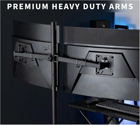 Ultra-Tall Telescopic Dual 27-inch to 38-inch Ultra-Wide Monitor Stand in Saudi Arabia
