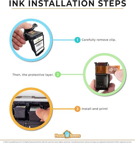 Remanufactured Replacement for Canon PG-210XL Black and CL-211XL Ink Cartridge Color PIXMA iP2700, iP2702, MP240, MP250, MP270, MP280-2-Pack (1-Black & 1-Color) in Saudi Arabia