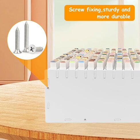 رف تخزين العلامة الفنية ، حامل منظم تخزين العلامات ، حامل منظم القلم ، عقد 120 علامة ماركات منظم مع مقسم للأقلام ، فرش الفنون الملونة ، (120 علامة) in Kuwait