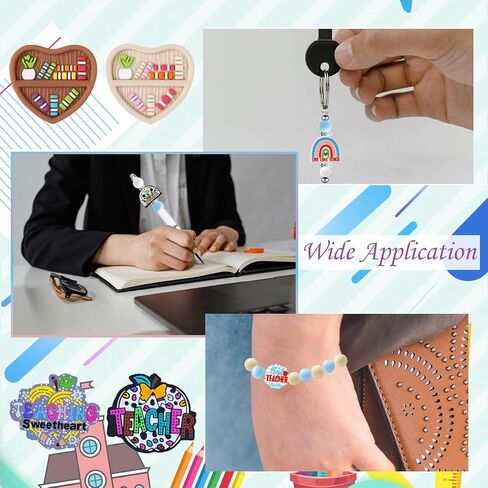50PCS BOCAL BOCAL BEADS للأقلام ، والعودة إلى SILD SILICONE BOCAL BEADS حبة مطاطية غير متكررة لحرف شارة حبل المجوهر in Kuwait