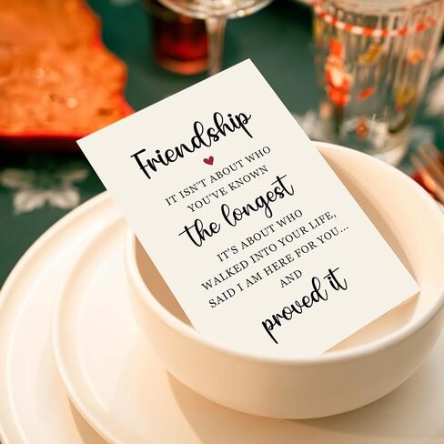 Sweet Friendship Card for Her, Friendship Poem Card for Bestie, Perfect for Best Friend on Friendiversary Anniversary Birthday Leaving School in Saudi Arabia