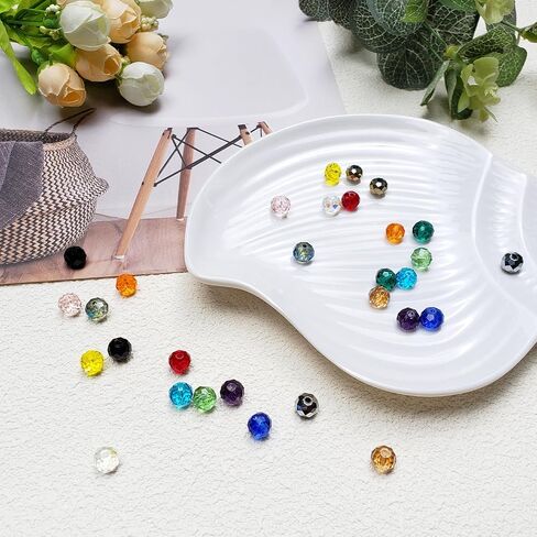 حبات زجاجية من الشمبانيا الذهب 6 ملم لتصنيع مجوهرات صنع AB 720pcs Faceted Briolette Shape Crytal Spacer Beads Enssortments Supplies Supplies for Bracelet Necklace for بالجملة بالجملة in Kuwait