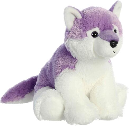 Aurora® Huggable Destination Nation ™ Wolf Stuffed Animal - Global Exploration - متعة التعلم - الأرجواني 12 بوصة in Saudi Arabia