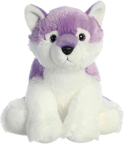 Aurora® Huggable Destination Nation ™ Wolf Stuffed Animal - Global Exploration - متعة التعلم - الأرجواني 12 بوصة in Saudi Arabia