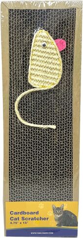 لوحة Cat Scratcher-4.75 "× 15" لوحة من الورق المقوى الورقي الصلب متين للقطط ، والوزن الخفيف وصديق للبيئة in Kuwait