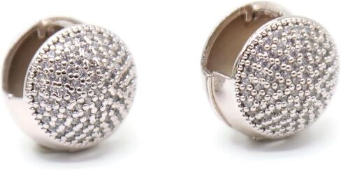 Silver Micro Pave Round Charm Spacer Bead – 10mm Crystal Ball Bead for DIY Bracelets & Necklaces – Jewelry Making Supplies.KT0029 in Saudi Arabia