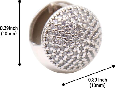 Silver Micro Pave Round Charm Spacer Bead – 10mm Crystal Ball Bead for DIY Bracelets & Necklaces – Jewelry Making Supplies.KT0029 in Saudi Arabia