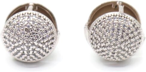 Silver Micro Pave Round Charm Spacer Bead – 10mm Crystal Ball Bead for DIY Bracelets & Necklaces – Jewelry Making Supplies.KT0029 in Saudi Arabia