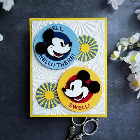 Spellbinders Say Cheese Classic Mouse Character Die Bundle - Steamboat Willie Duo (S6-261) and Frame & Sentiments (S4-1470) in Saudi Arabia