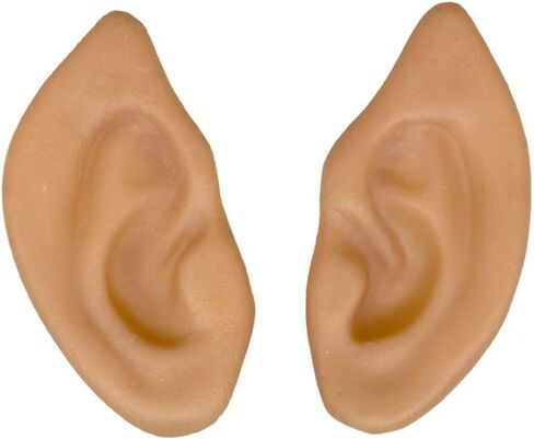 Beige Rubber Latex Pointed Elf Ears Costume Accessory in Saudi Arabia