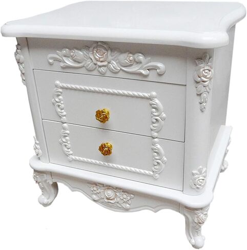 Wood Carved Applique Onlay Unpainted Corner Onlay Applique Door Cabinet Rose Unpainted European Style (20x5cm/7.87x1.97inch+21cm x 15cm/8.27 x 5.91inch) in Kuwait