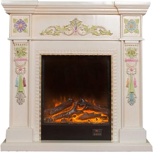 Wood Carved Applique Onlay Unpainted Corner Onlay Applique Door Cabinet Rose Unpainted European Style (20x5cm/7.87x1.97inch+21cm x 15cm/8.27 x 5.91inch) in Kuwait