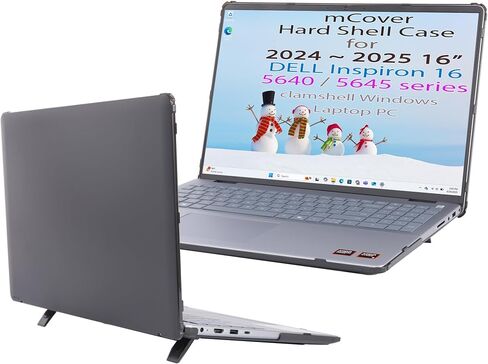 mCover Case Only Compatible with 2024～2025 16" Dell Inspiron 16 5640 5645 Series Clamshell Windows Laptop PC (NOT Fitting Any Other Dell Models) - Black in Kuwait