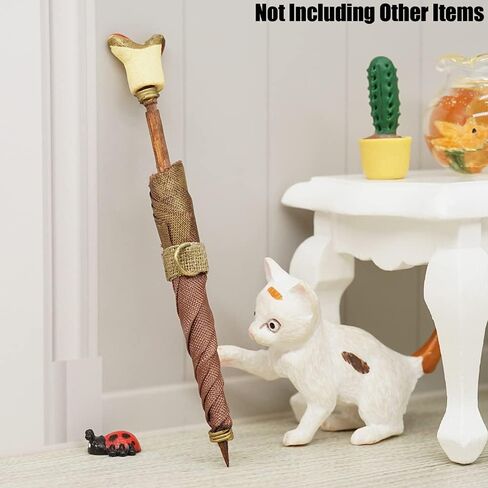 Odoria 1/12 Miniature Umbrella Lace Dollhouse Decoration Assories ، White in Saudi Arabia