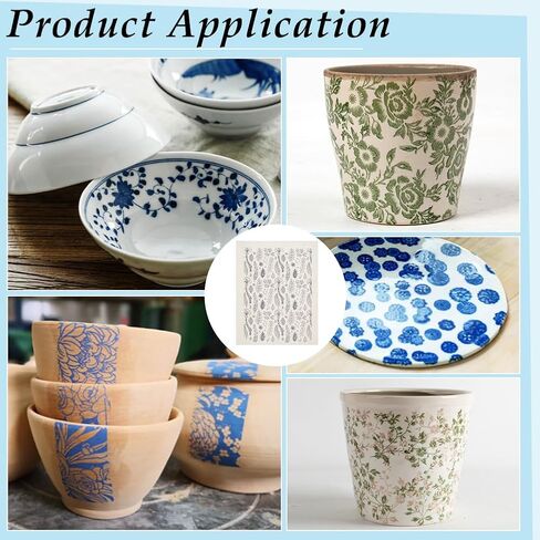 BENECREAT 4Sheets Sun Flowers Ceramic Decals, Black Porcelain Underglaze Transfer Paper, Pottery Ceramics Clay Transfer Paper for Handmade Pottery Enamel Decals, 15x20.8inch in Saudi Arabia