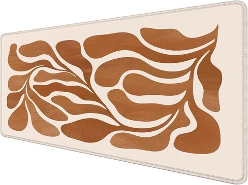 Boho Groovy Retro 70s Floral Gloral Mouse Pad 31.5x15.7inch ، Boho مجردة الأزهار الكبيرة المكتبية الحاسوبية Mousepad للوحة المفاتيح والماوس ، ملحق المكتب الحد الأدنى in Saudi Arabia