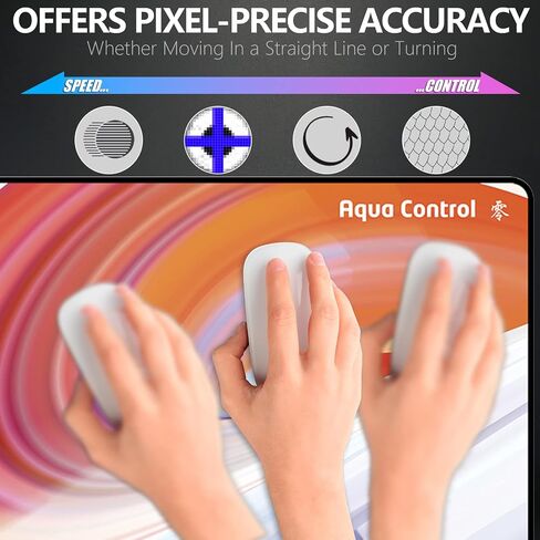 X-Raypad Update Version Aqua Control Zero AC0 Gaming Mouse Pad, Ultra-High Precision Mouse Pad with Perfect Speed and Control Capability, Designed for Fps Players with Low DPI Requirements in Kuwait