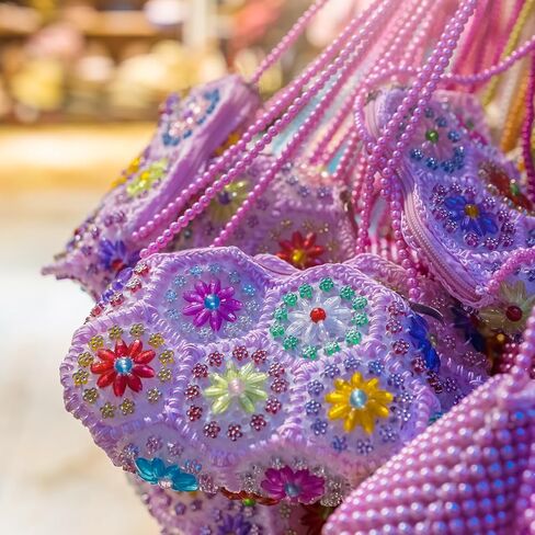 UXCELL 2000 PCS Glass Seed Beads Beads ، 3MM MINI MINI GLASS BUGLE BEADS للأقراط DIY ، وقلادات ، وأساور ، وصنع المجوهرات ، وأبيض صافٍ in Kuwait