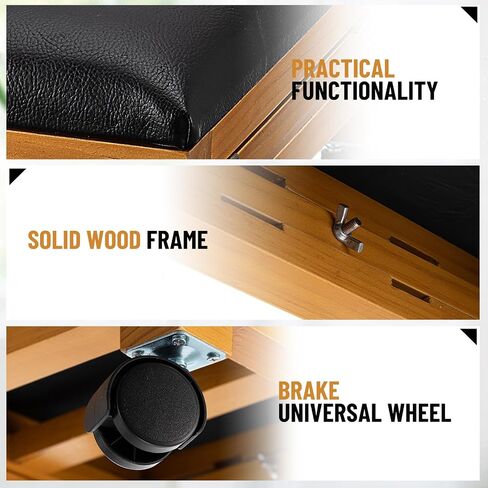 2 Pack Rolling Adjustable Foot Rest Foldable Under Desk Ottoman with Wheels Leather Foldaway Guitar Foot Stool for Home Office Living Room Bedroom in Saudi Arabia