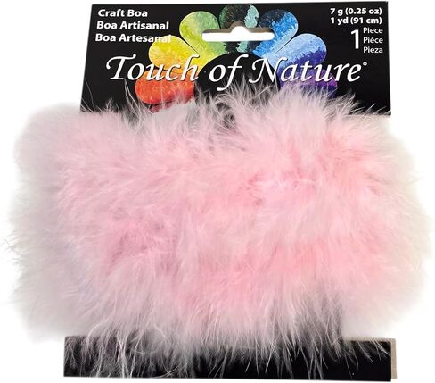 Touch of Nature 1-Piece Feather Marabou Craft Boa for Arts and Crafts, 1-Yard, Black in Kuwait