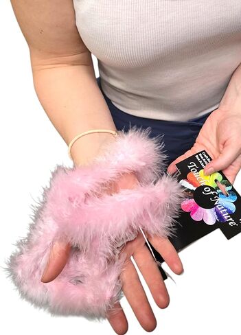 Touch of Nature 1-Piece Feather Marabou Craft Boa for Arts and Crafts, 1-Yard, Black in Kuwait