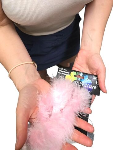 Touch of Nature 1-Piece Feather Marabou Craft Boa for Arts and Crafts, 1-Yard, Black in Kuwait