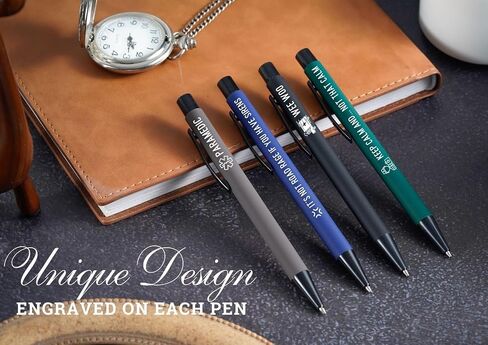 InnoBeta Funny Paramedic Gifts, Gifts for EMT and EMS on National Emergency Medical Technician Day and International Paramedics Day, Ballpoint Pen Set of 4, Perfect for Christmas & Birthday in Saudi Arabia