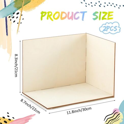 Yalikop 2 PCS غير مكتملة Diorama Display Case مربع 11.8 × 8.7 × 8.3 بوصة لمشاريع DIY الحرفية ، والأرقام المصغرة ، والدمى ، ومشاهد الغابات المطيرة (4 جوانب) in Kuwait