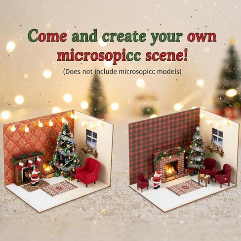 Yalikop 2 PCS غير مكتملة Diorama Display Case مربع 11.8 × 8.7 × 8.3 بوصة لمشاريع DIY الحرفية ، والأرقام المصغرة ، والدمى ، ومشاهد الغابات المطيرة (4 جوانب) in Kuwait