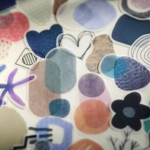 Vintage Junk Journal Ephemera Scrapbooking Supplies Translucent Vellum Paper Stickers Card Making Decal Art Aesthetic for Adults (Character Frame Art) in Saudi Arabia