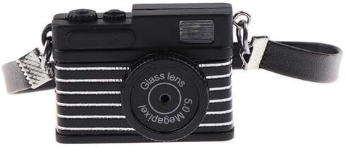 1Pc Black 1:4 Scale Mini Camera Prop Ornament Vintage Camera Model,Vintage Camera Prop,Miniature Camera,Prop Camera,Miniature Digital Camera Mini Decoration Accessories，Dollhouse Accessories(WFA1142) in Saudi Arabia