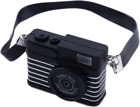 1Pc Black 1:4 Scale Mini Camera Prop Ornament Vintage Camera Model,Vintage Camera Prop,Miniature Camera,Prop Camera,Miniature Digital Camera Mini Decoration Accessories，Dollhouse Accessories(WFA1142) in Saudi Arabia