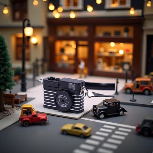 1Pc Black 1:4 Scale Mini Camera Prop Ornament Vintage Camera Model,Vintage Camera Prop,Miniature Camera,Prop Camera,Miniature Digital Camera Mini Decoration Accessories，Dollhouse Accessories(WFA1142) in Saudi Arabia