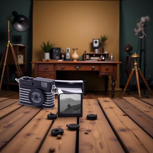 1Pc Black 1:4 Scale Mini Camera Prop Ornament Vintage Camera Model,Vintage Camera Prop,Miniature Camera,Prop Camera,Miniature Digital Camera Mini Decoration Accessories，Dollhouse Accessories(WFA1142) in Saudi Arabia