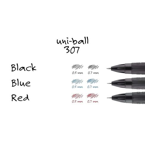 Uniball 307 ، 0.7mm Point Point Gel Pens 12 Pack Black Pens ، Pens Fine Point ، Writing Smooth ، Mess Pens Bulk for Office ، يبيع Uniball أقلام الهلام ، وأقلام نقطة الحبر ، وأقلام الحبر in Saudi Arabia